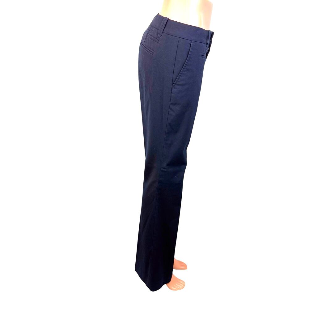 Gap Hip Slung Stretch Navy Casual Dress Pants Slim Everyday Classic Trouser Cut - Picture 4 of 16
